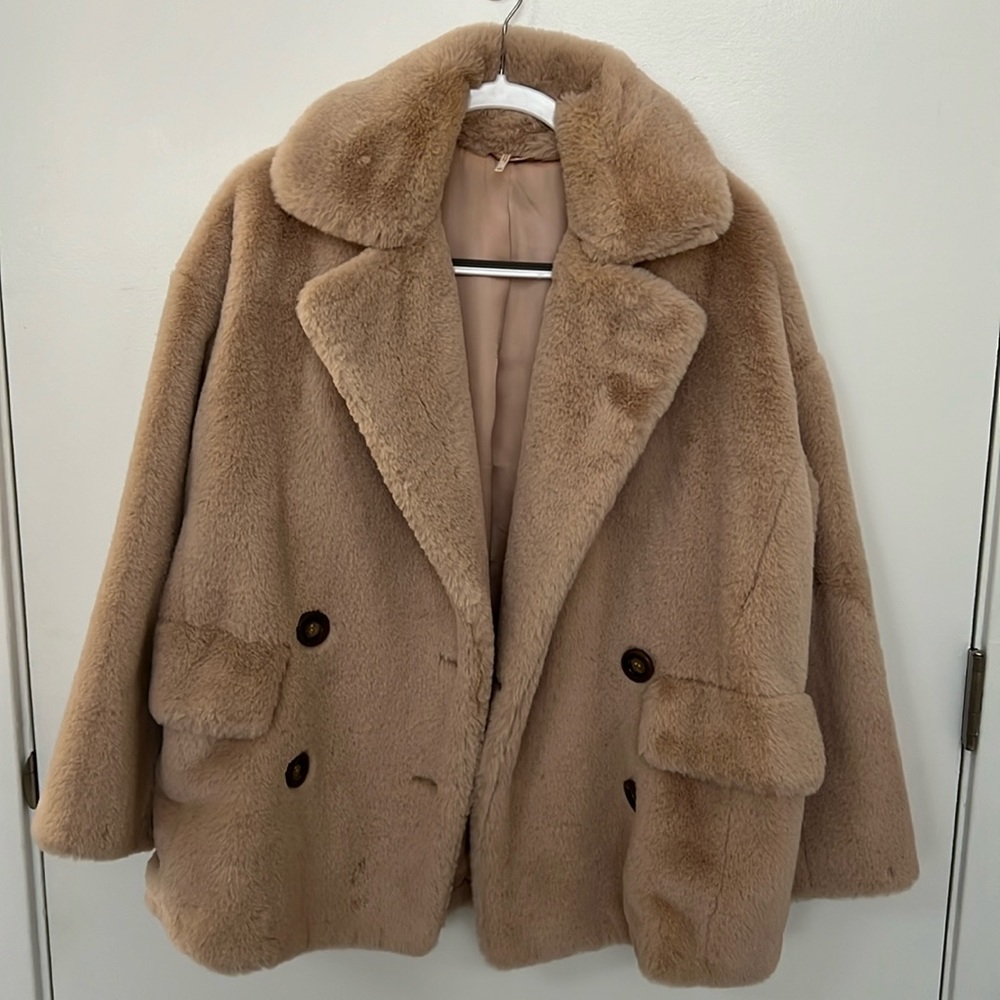 Faux Fur Free People Coat